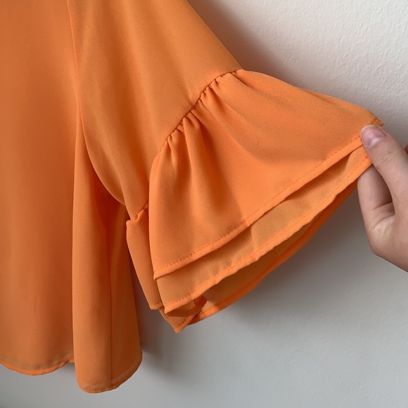 orange cropped shirt - Picture 3 of 3